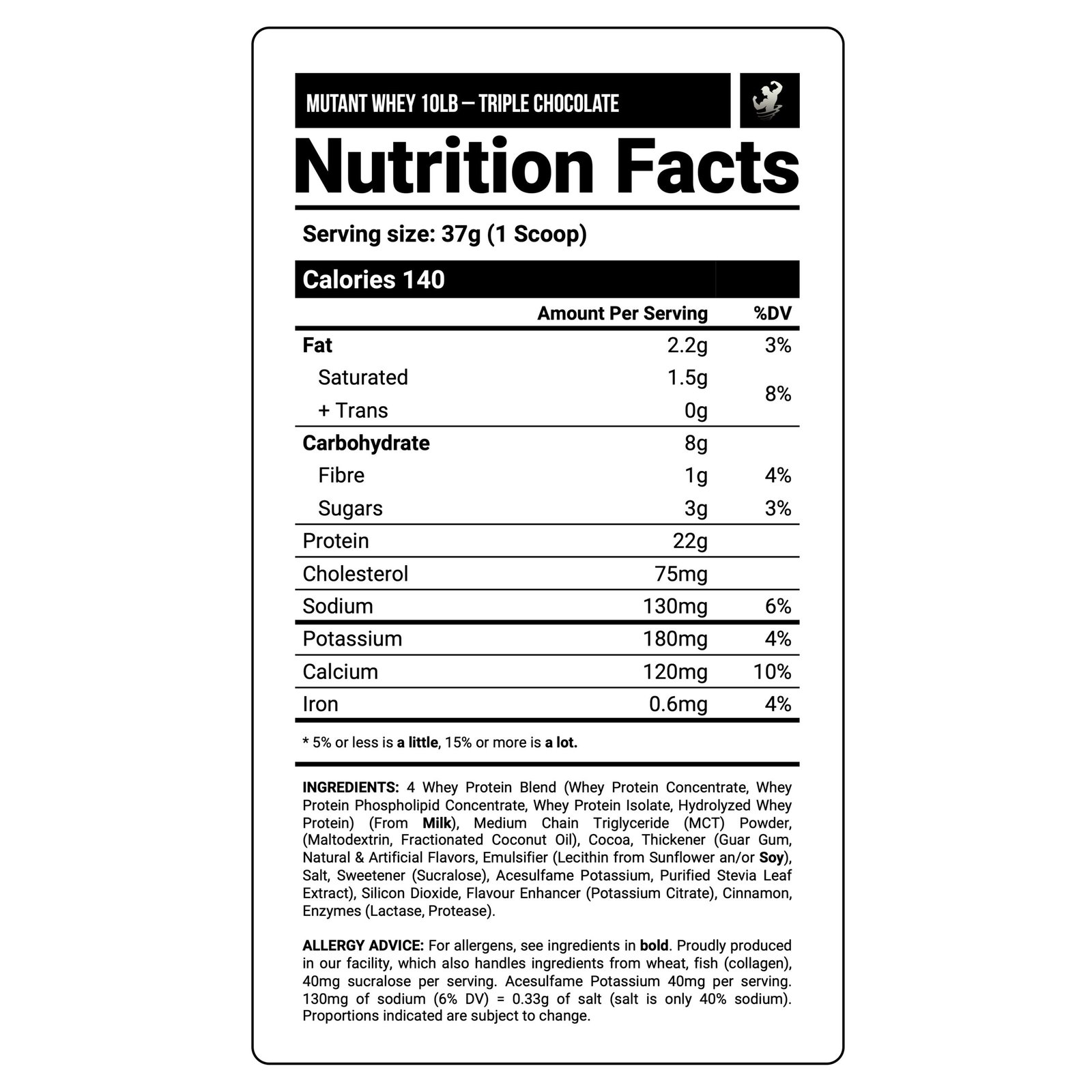 Mutant whey 10 libras - Imagen 2